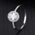 Silver Cubic Zirconia Solitaire Ring 70200045