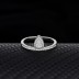 Silver Cubic Zirconia Solitaire Ring 70200046