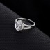 Silver Cubic Zirconia Solitaire Ring 70200047
