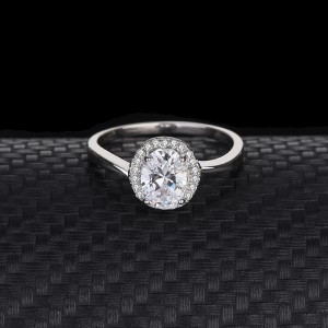Silver Cubic Zirconia Solitaire Ring 70200048