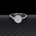 Silver Cubic Zirconia Solitaire Ring 70200048