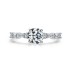 Sterling Silver Zirconia Halo Solitaire Band Rings 70200051