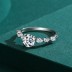 Sterling Silver Zirconia Halo Solitaire Band Rings 70200051