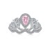 Sparkle Crown Waterdrop Zirconia Ring 70200074