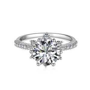 Sparkle Snowflake Zirconia Ring 70200076