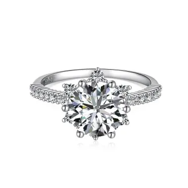 Sparkle Snowflake Zirconia Ring 70200076