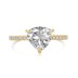 Sparkle Fat Triangle Heart Zirconia Ring 70200077