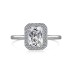 Sparkle Rectangle Zirconia Ring 70200078