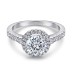 Luxury Round Zirconia Wedding Solitaire Ring 70200082