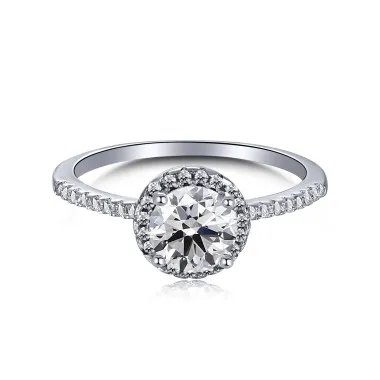 Luxury Round Zirconia Solitaire Ring 70200084