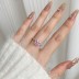 8A Princess Cut Square Decor Zirconia Solitaire Ring 70200088