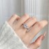 8A Princess Cut Square Decor Zirconia Solitaire Ring 70200088