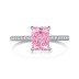 8A Princess Cut Rectangle Decor Zirconia Solitaire Ring 70200089