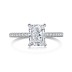 8A Princess Cut Rectangle Decor Zirconia Solitaire Ring 70200089