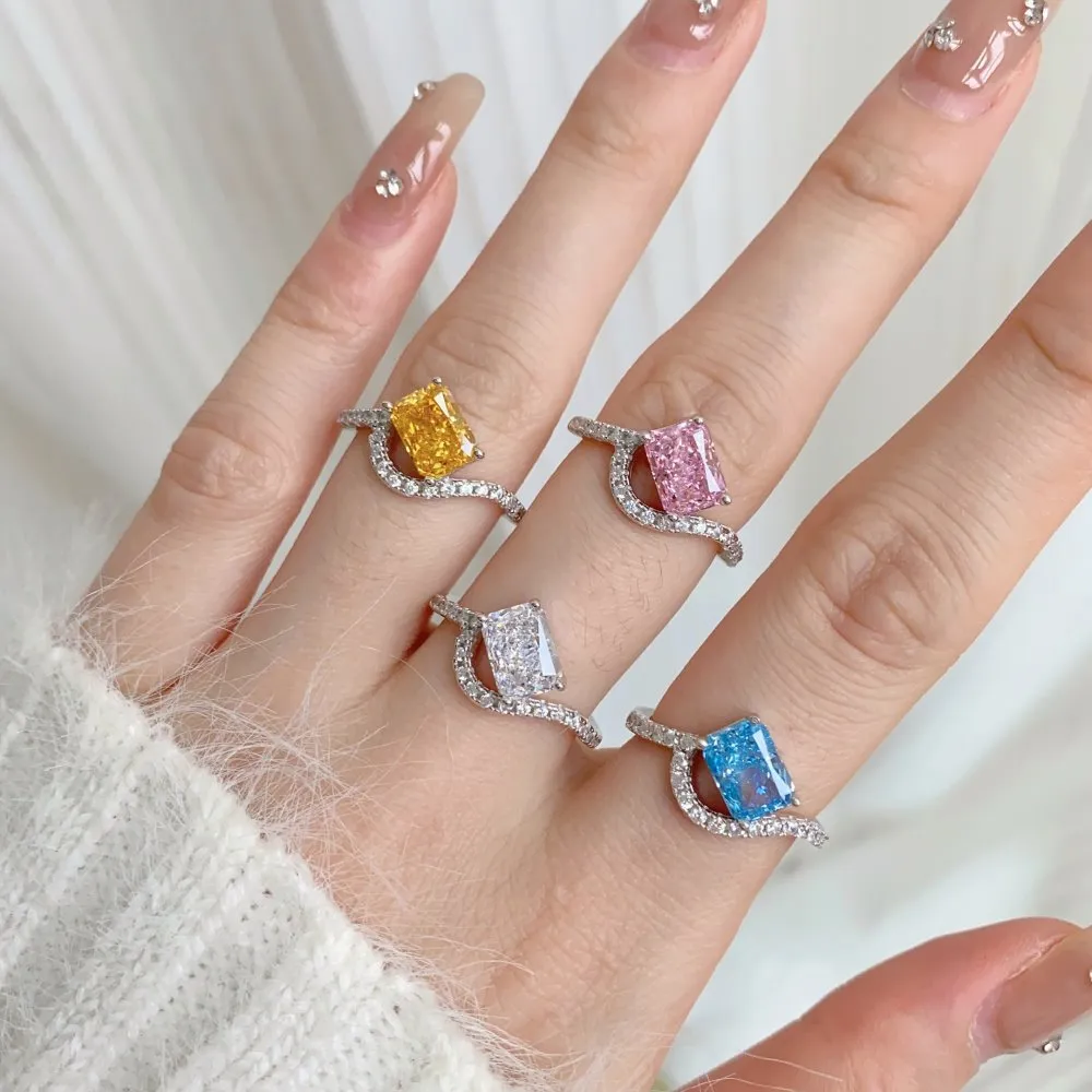8A Crush Ice Zirconia Engagement Ring 70200090 - image1