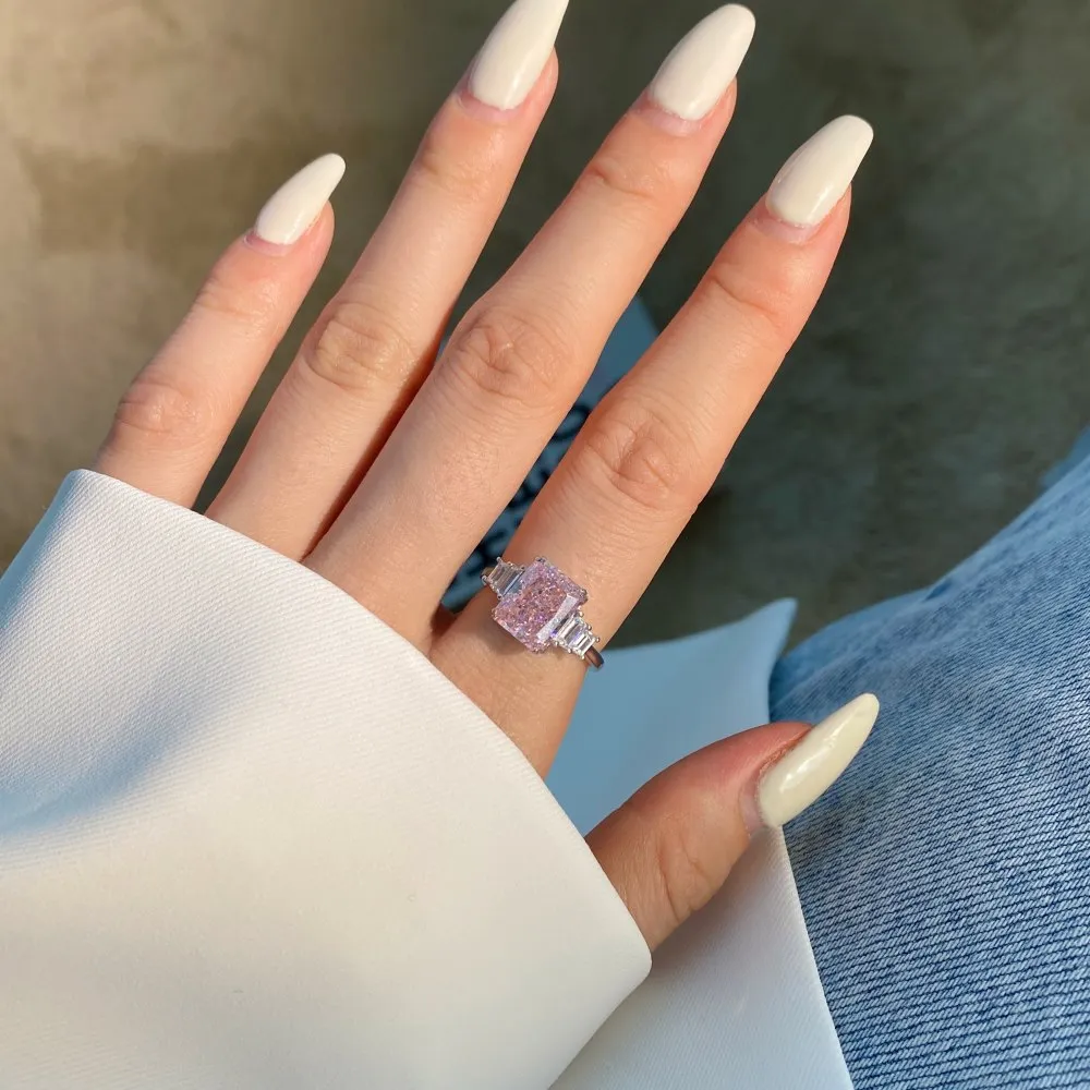 Premium Flower Crush Ice Zirconia Solitaire Ring 70200093 - image2