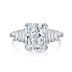 Premium Flower Crush Ice Zirconia Solitaire Ring 70200093