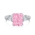 Crushed Ice Lab Sapphire Zirconia Solitaire Ring 70200094