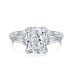 Crushed Ice Lab Sapphire Zirconia Solitaire Ring 70200094