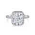 Crushed Ice Lab Cocktail Zirconia Solitaire Ring 70200095