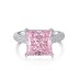 Princess Inspired Pink Zirconia Solitaire Ring 70200096