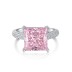 Princess Inspired Pink Zirconia Solitaire Ring 70200096
