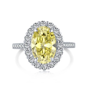 High Carbon Diamond Candy Zirconia Solitaire Ring 70200097