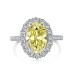 High Carbon Diamond Candy Zirconia Solitaire Ring 70200097