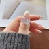 White-Pink Sapphire Zirconia Solitaire Ring 70200099