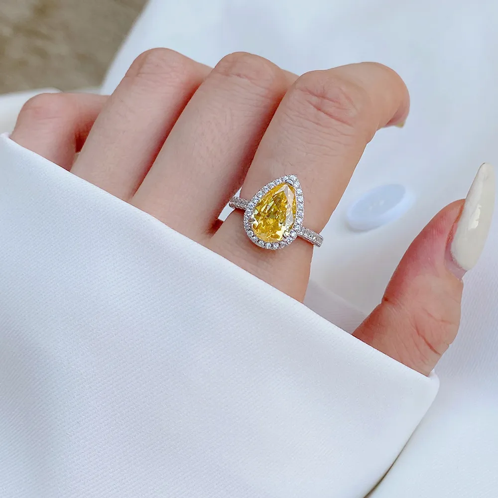 Luxury Simulated Pink Sapphire Zirconia Solitaire Ring 70200100 - image3