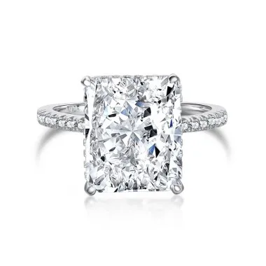 8A Radiant Cut Zirconia Engagement Solitaire Ring 70200102