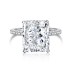 8A Radiant Cut Zirconia Engagement Solitaire Ring 70200102