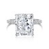 8A Radiant Cut Zirconia 10*12 Engagement Solitaire Ring 70200102
