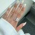 8A Radiant Cut Zirconia 10*12 Engagement Solitaire Ring 70200102