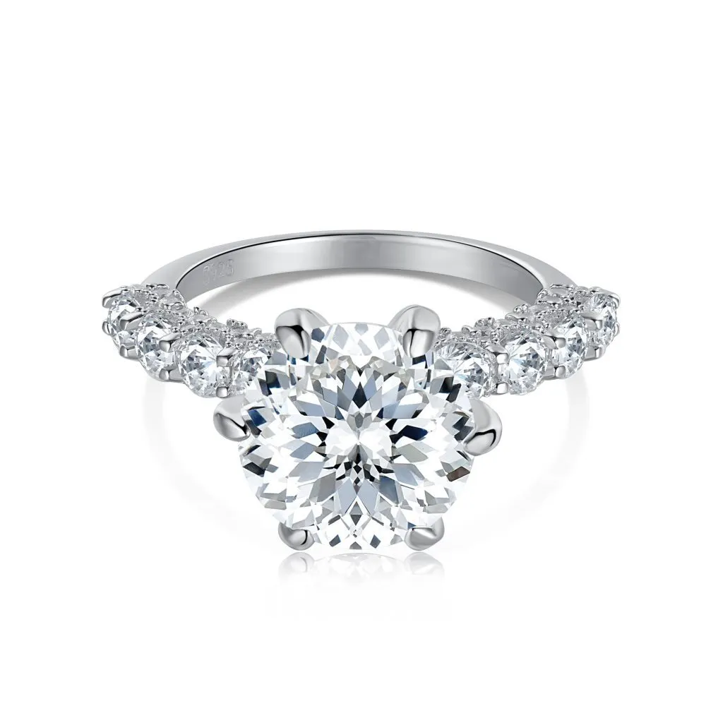 Sparkle Shiny Zirconia Wedding Solitaire Ring 70200104