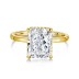 Stylish 8A Radiant Cut Zirconia Solitaire Ring 70200109