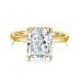 Stylish 8A Radiant Cut Zirconia Solitaire Ring 70200109