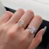 Stylish 8A Radiant Cut Zirconia Solitaire Ring 70200109