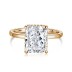 Stylish 8A Radiant Cut Zirconia Solitaire Ring 70200109