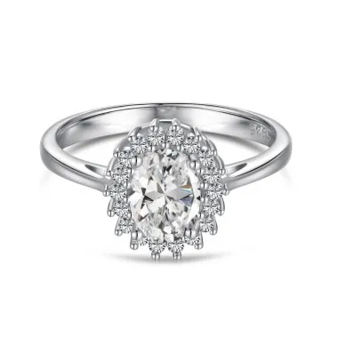 Sparkle Oval Cubic Zirconia Wedding Party Ring 70200113