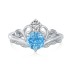 8A Cubic Zirconia Crown Wedding Ring 70200115