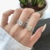 Sparkle Rectangle Cubic Zirconia Party Ring 70200116