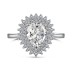 Sparkle Waterdrop Cubic Zirconia Wedding Ring 70200117