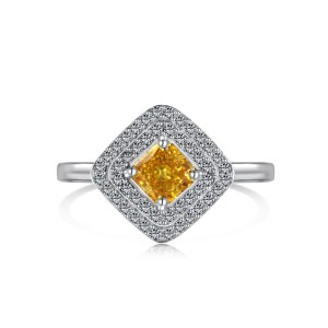 8A Cubic Zirconia Square Wedding Ring 70200118