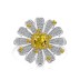 8A Cubic Zirconia Daisy Flower Party Ring 70200120