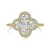 Sparkle Clover Flower Cubic Zirconia Party Ring 70200122