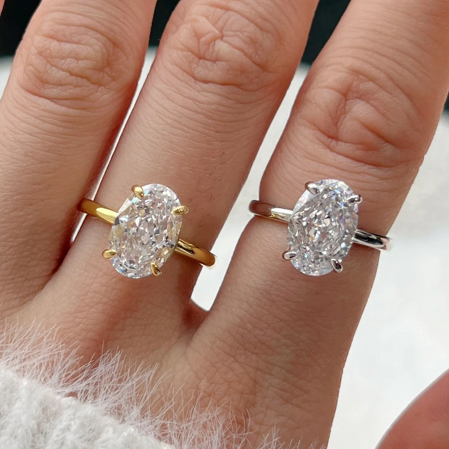 8A Oval Raden Cubic Zirconia Party Ring 70200123 - image2