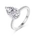 8A Waterdrop Cubic Zirconia Wedding Party Ring 70200125