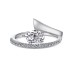 8A Waterdrop Cubic Zirconia Party Ring 70200127