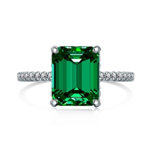 Sparkle Rectangle Cubic Zirconia Party Ring 70200128